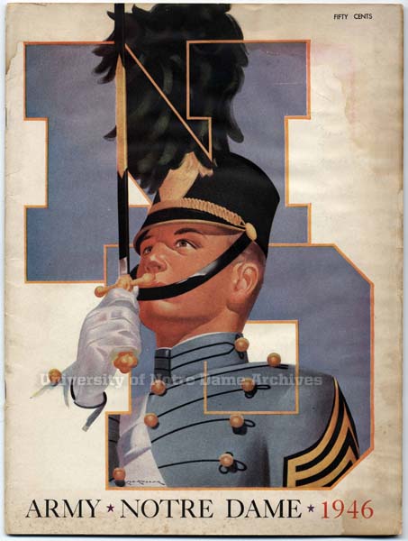 1946 Army game program