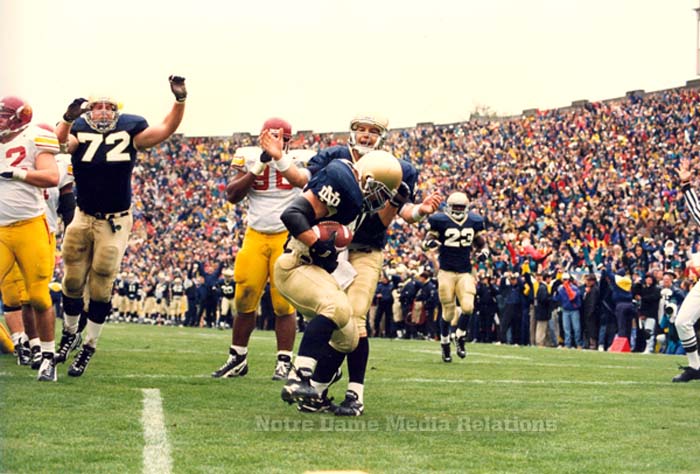 Notre Dame: A History of the Fighting Irish Football Pants - One Foot Down