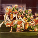 An artist’s depiction of the Mirage Bowl between the Fighting Irish and Hurricanes in 1979.