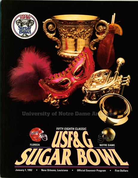 1992 Sugar Bowl program