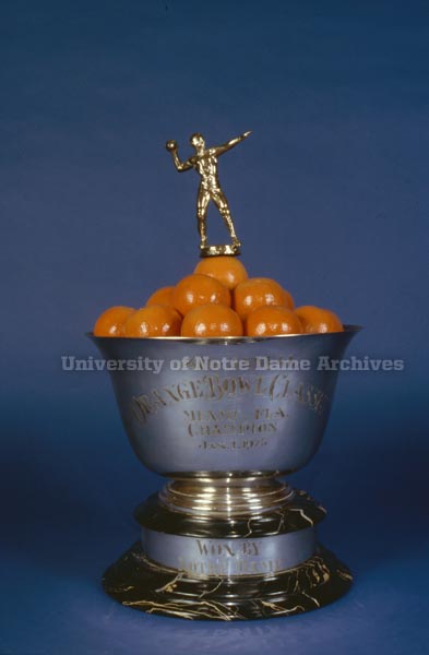 1975 Orange Bowl trophy